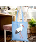 Mr. & Mrs. Panda Uni Tasche Storch ohne Spruch in Sky Blue