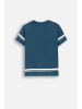 Coccodrillo T-Shirt mit kurzen Ärmeln in blau