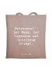 Mr. & Mrs. Panda Tasche Spruch Patenonkel Geschenk mit Spruch in Braun Pastell