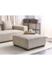 Beliani Ottomane LUNGO in Beige - (W) 80 x (H) 35 x (L) 80 cm