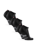 DANISH ENDURANCE Laufsocken Long Distance Low-Cut in Black/Grey