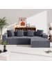 ABRIHOME Ecksofa in Grau modular mit tiefem Sitz gepolstert für Wohnzimmer