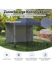 COSTWAY Pavillon 3x3 m in Grau