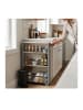 relaxdays Nischenwagen in Grau/ Schwarz - (B)13 x (H)80 x (T)50 cm
