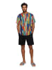 Carlo Colucci T-Shirt Fiaider in Navy / Mehrfarbig