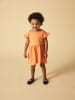 name it Kleid Kurzes Rundhals Baumwolle Dress in Orange