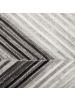 Beliani Kurzflor AYTEPE in Grau/Weiß/Schwarz - (W) 140 x (H) 1 x (L) 200 cm