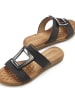 Vivance Pantolette in schwarz/silberfarben