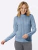 Sieh an! Stehkragen-Pullover in bleu