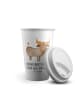 Mr. & Mrs. Panda Becher Kaffee Sternzeichen Stier mit Spruch in Weiß