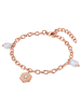 Valero Pearls Armband Edelstahl roségold Süßwasser-Zuchtperle weiß Preciosa weiß in roségold