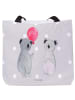 Mr. & Mrs. Panda Tote Bag Koala Luftballon ohne Spruch in Grau Pastell