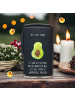 Mr. & Mrs. Panda Feuerzeug Avocado Kern mit Spruch in Schwarz