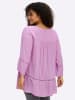 sheego 3/4-Arm-Bluse in orchidee