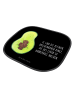 Mr. & Mrs. Panda Sonnenblende Auto Avocado Kern mit Spruch in Schwarz