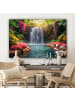 MuchoWow Leinwand bilder Tropischer Wasserfall (BxH)