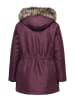 ONLY Carmakoma Langer Parka in Mauve Wine
