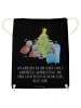 Mr. & Mrs. Panda gym rucksack Weihnachten Smörle mit Spruch in Schwarz