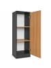 VCM  Mehrzweckschrank Büro Wohnzimmer Dilos 114 x 38 cm in Anthrazit / Honig-Eiche