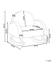 Beliani Kinderschaukelstuhl HUG in Rosa/Heller Holzfarbton - (W) 54 x (H) 53 x (L) 52 cm