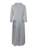 More & More midilanges Shirt-Schlupfkeid, plissiert in warm grey melange