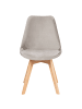 Beliani 2er-Set Esszimmerstuhl DAKOTA II in Beige/Braun