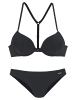 Bruno Banani Push-Up-Bikini in schwarz