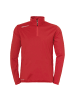 uhlsport  1/4 ZIP TOP ESSENTIAL Kids in rot/weiß