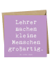 Mr. & Mrs. Panda Deluxe Karte Spruch Lehrer Großartig mit Spruch in Lavendeltraum