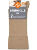 Nur Die  Basicsocken 98 Baumwolle Komfort in leinen