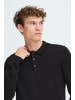 CASUAL FRIDAY Strickpullover CFOSVALD fine knitted polo knit in Schwarz