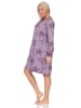 NORMANN Frottee Nachthemd langarm Bündchen Sterne - 87601 in beere