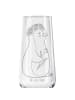 Mr. & Mrs. Panda Sektglas Pinguin Blumen ohne Spruch in Transparent