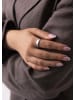 PURELEI Ring Big Shiny Adjustable Silber