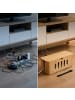 relaxdays Kabelbox in Natur - (B)44 x (H)16,5 x (T)16 cm