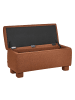 Beliani Bettbank ITHACA in Braun - (W) 104 x (H) 45 x (L) 40 cm