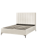 Beliani Doppelbett SEZANNE in Weiß/Schwarz - (W) 170 x (H) 142 x (L) 215 cm
