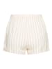 LASCANA Schlafshorts in ecru gestreift