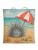 Mr. & Mrs. Panda Tasche Seeigel Design ohne Spruch in Weiß