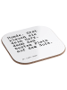 Mr. & Mrs. Panda Drink Coaster Hunde. Erst klauen sie... mit Spruch in Weiß