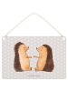 Mr. & Mrs. Panda Wandtafel Igel Liebe ohne Spruch in Grau Pastell