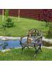 relaxdays Gartenstuhl in Schwarz/ Bronze - (B)60 x (H)85,5 x (T)56 cm