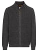 Camel Active Strickjacke mit Reißverschluss in Asphalt