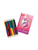 Set Ausmalbuch und Buntstifte, Einhornportrait in Bunt