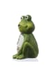 MARELIDA Gartenfigur Frosch Freddi Tierfigur für Beet Gartendeko H: 21cm grün