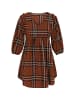Swirly Women Dress in Brown