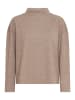 Fransa Sweatshirt FRIZABELLA Box fit in Desert Taupe Melange