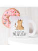 Mr. & Mrs. Panda Teetasse Einhorn Katze mit Spruch in Transparent