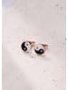 Hey Happiness Vergold. Ohrstecker Yin Yang Edelstahl in Rosegold - (D) 0,8 cm