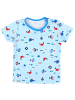 Aquarti Baby Jungen Bade-Set Zweiteiliger Badeanzug T-Shirt Hose in blau